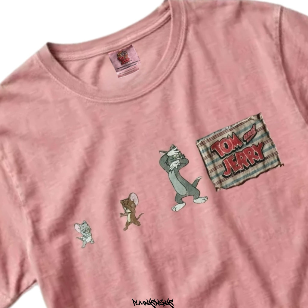 Tom and Jerry Chasing Patch Vintage Tee