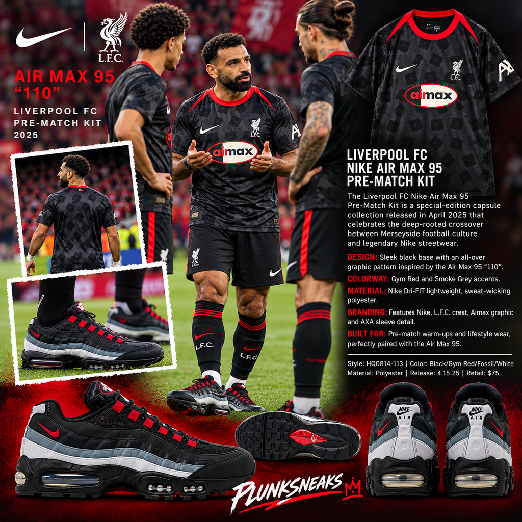 Liverpool FC Nike Air Max 95 Pre-Match Jersey Black 2025