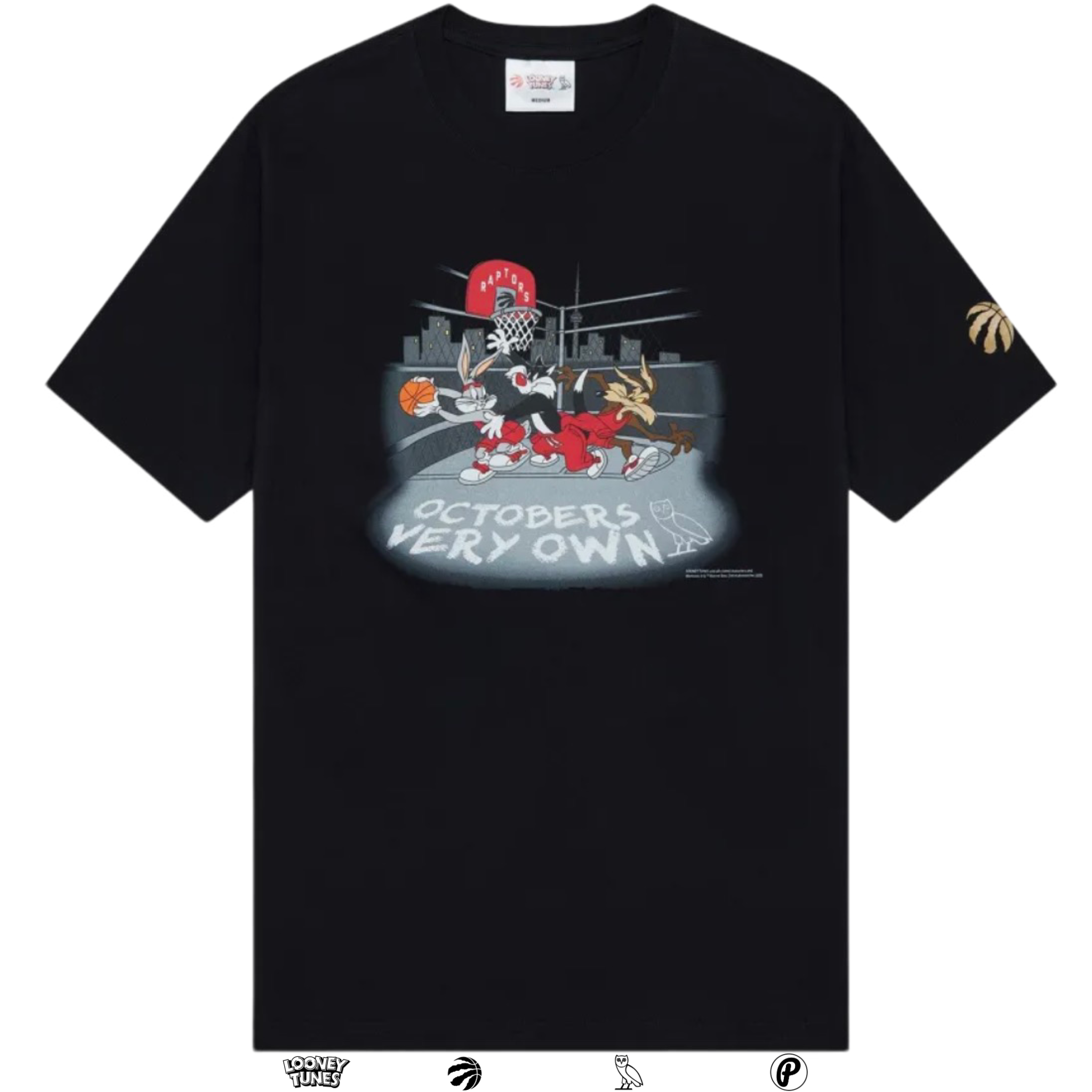 October’s Very Own for Looney Tunes x Toronto Raptors Street Ball Tee 2023