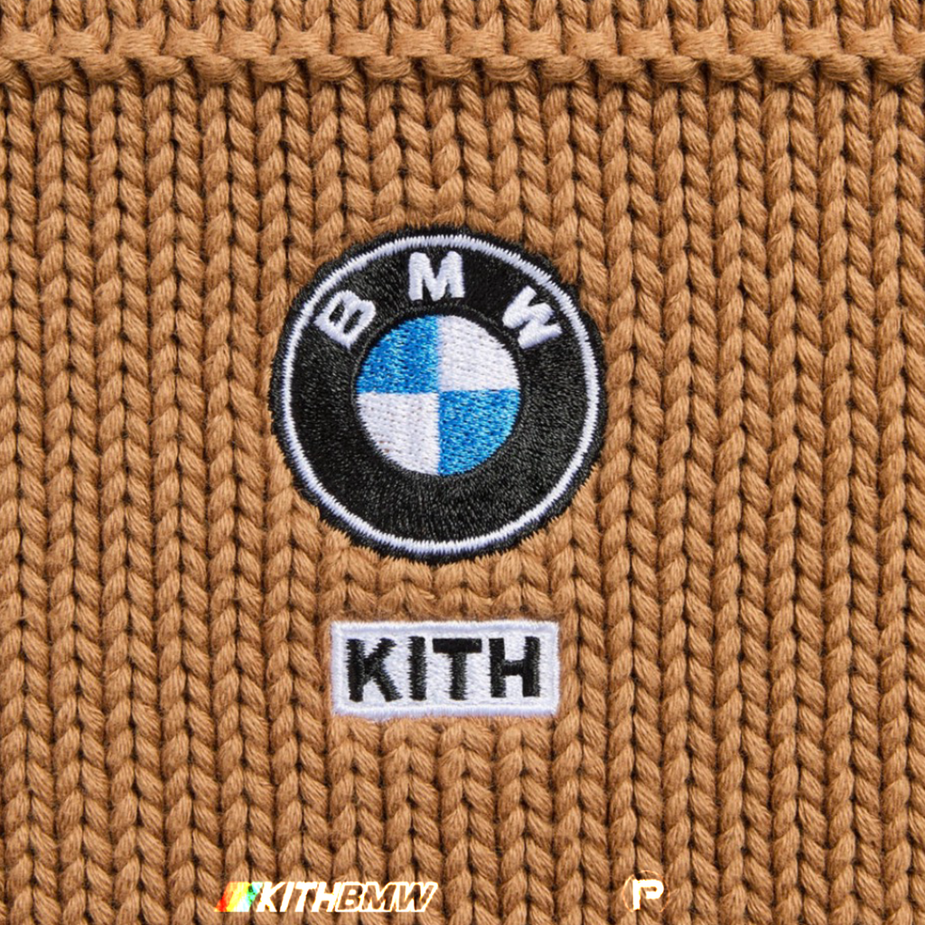 Kith for BMW Ansel Quarter Zip Sweater Desert