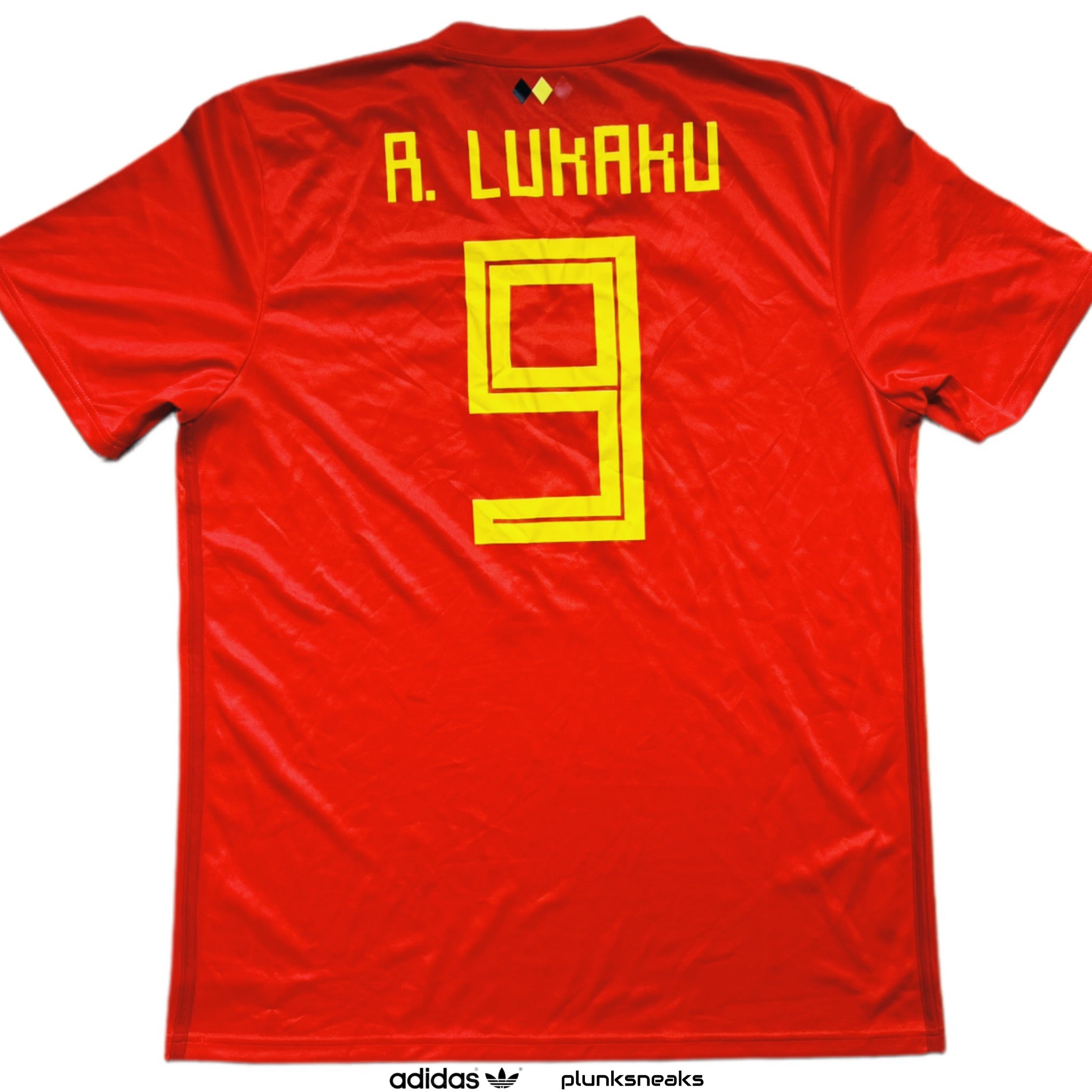 adidas Belgium National Team World Cup Home Romelu Lukaku Jersey 2018 (USED)
