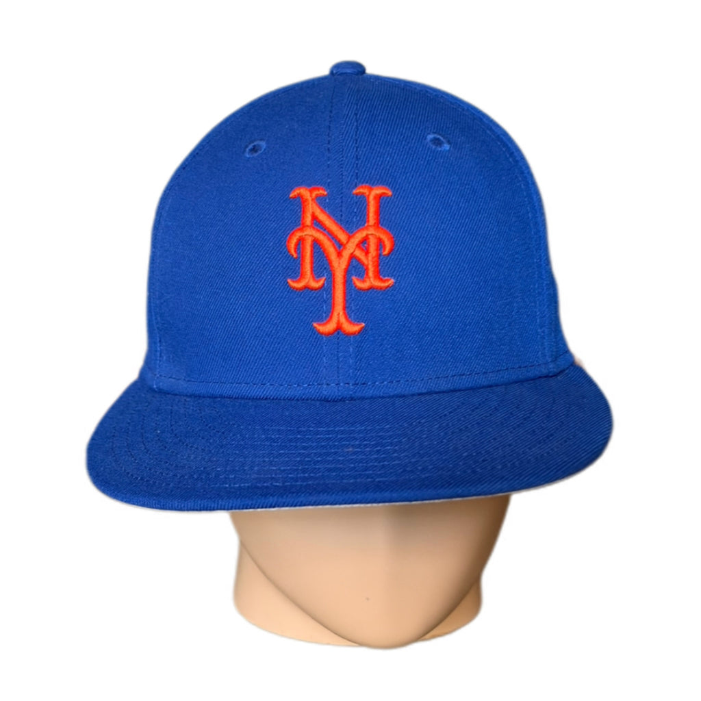 Kith New Era New York Mets Floral Fitted Hat Royal Blue 2023 (USED)
