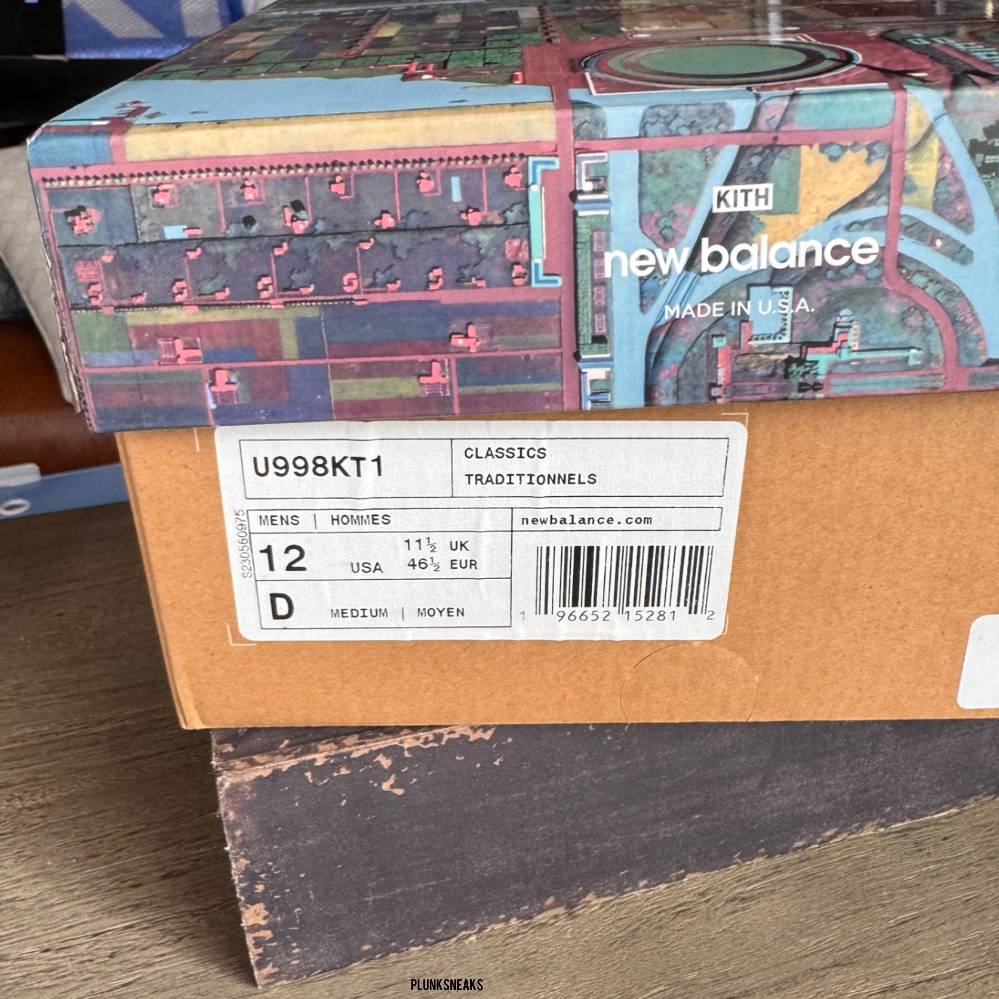 Kith Ronnie Fieg Frank Lloyd Wright New Balance 998 MiUSA Broadacre City Apricot (USED)