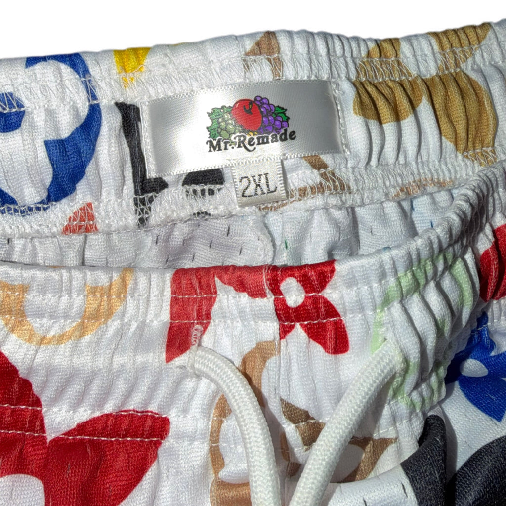 Mr Remade Louis Vuitton-Inspired Mesh Monogram Shorts White 2021 (USED)
