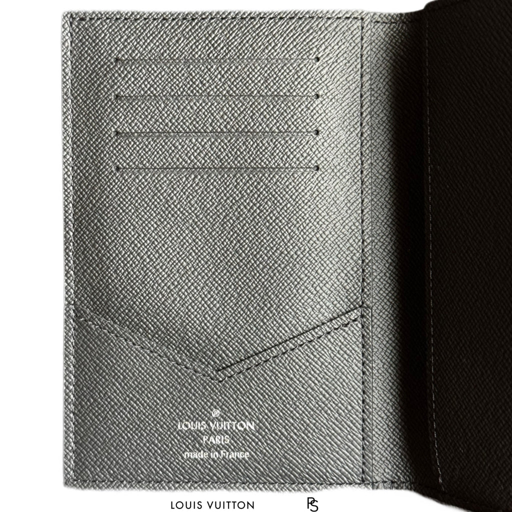 Louis Vuitton Monogram Eclipse Passport Cover 2017 (USED)