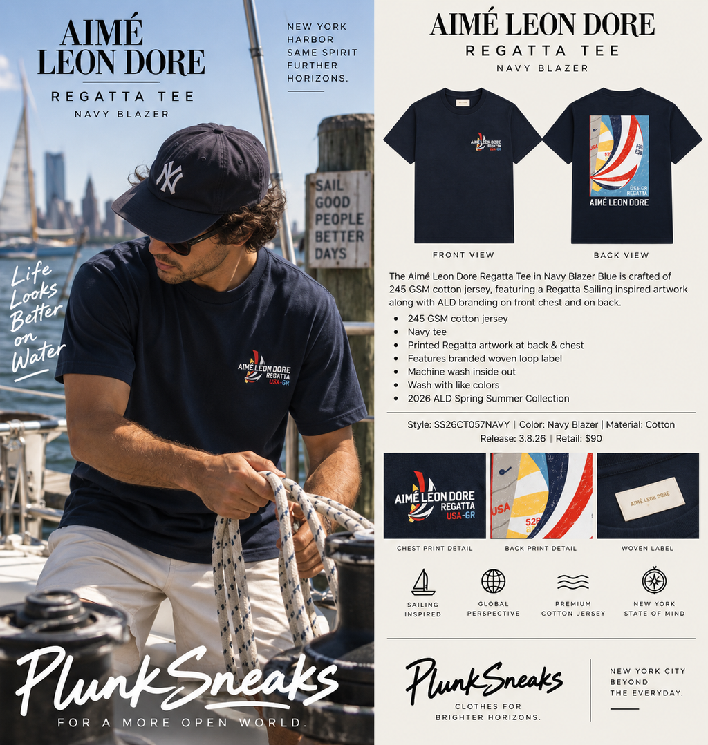 Aimé Leon Dore Regatta Tee Navy Blazer 2026
