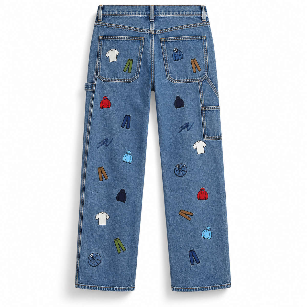 Gap Re-Issue Sean Wotherspoon Embroidered Denim Relaxed Carpenter Jean 2023