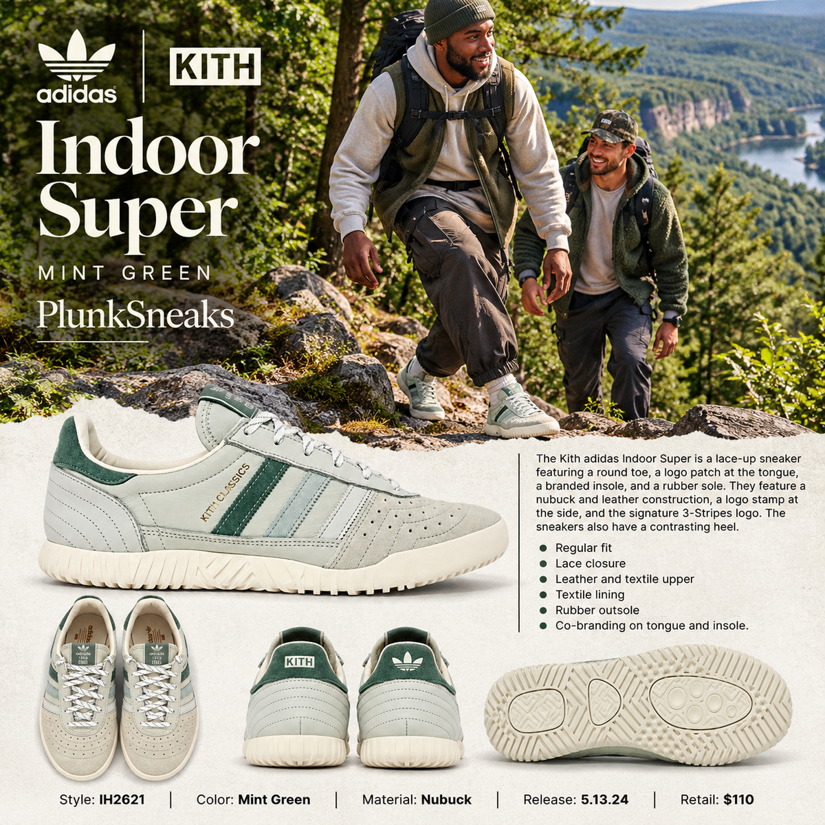 Kith adidas Indoor Super Classics Program 2024 (USED)