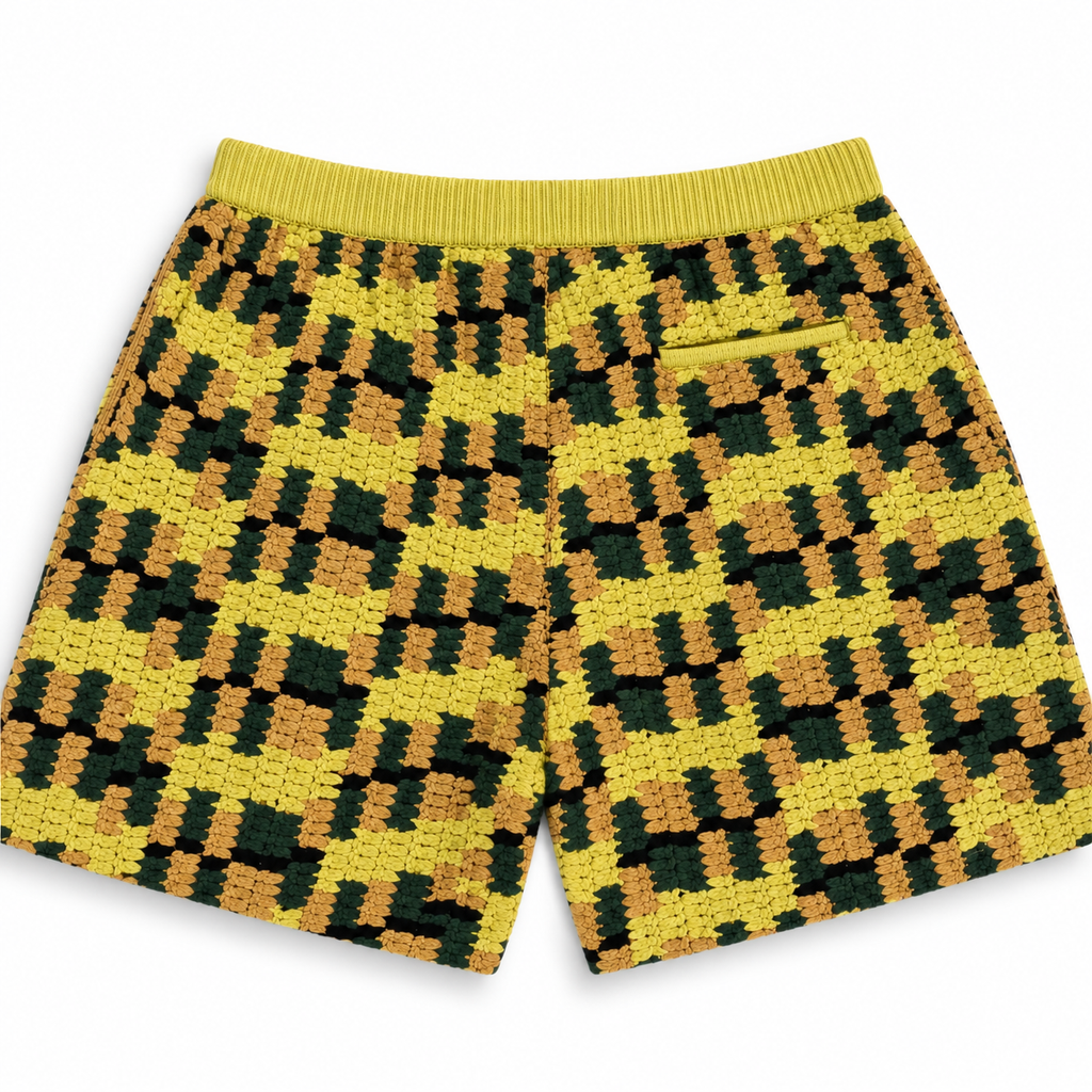 Aimé Leon Dore Wool Hand Knit Short Beige Green 2023 (USED)