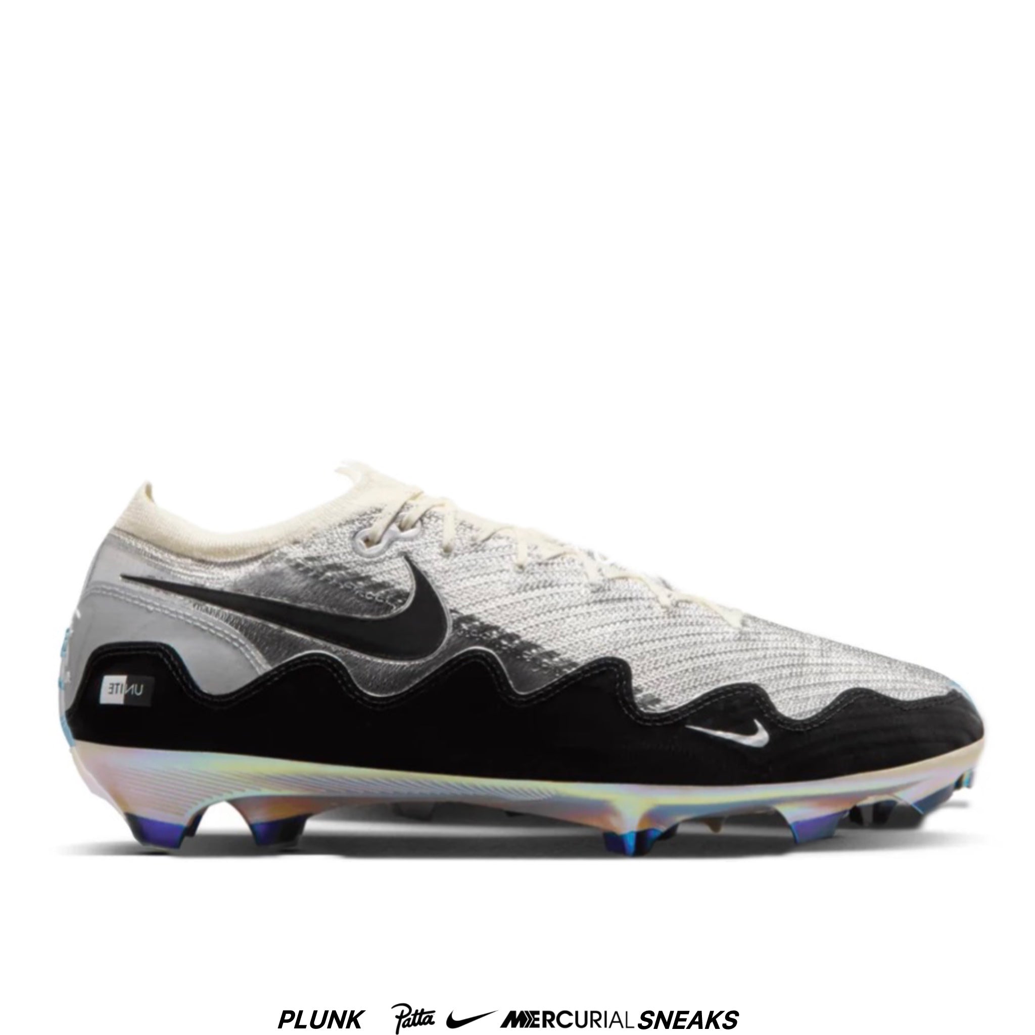 Patta x Nike Mercurial Vapor 16 Elite Chrome Black White