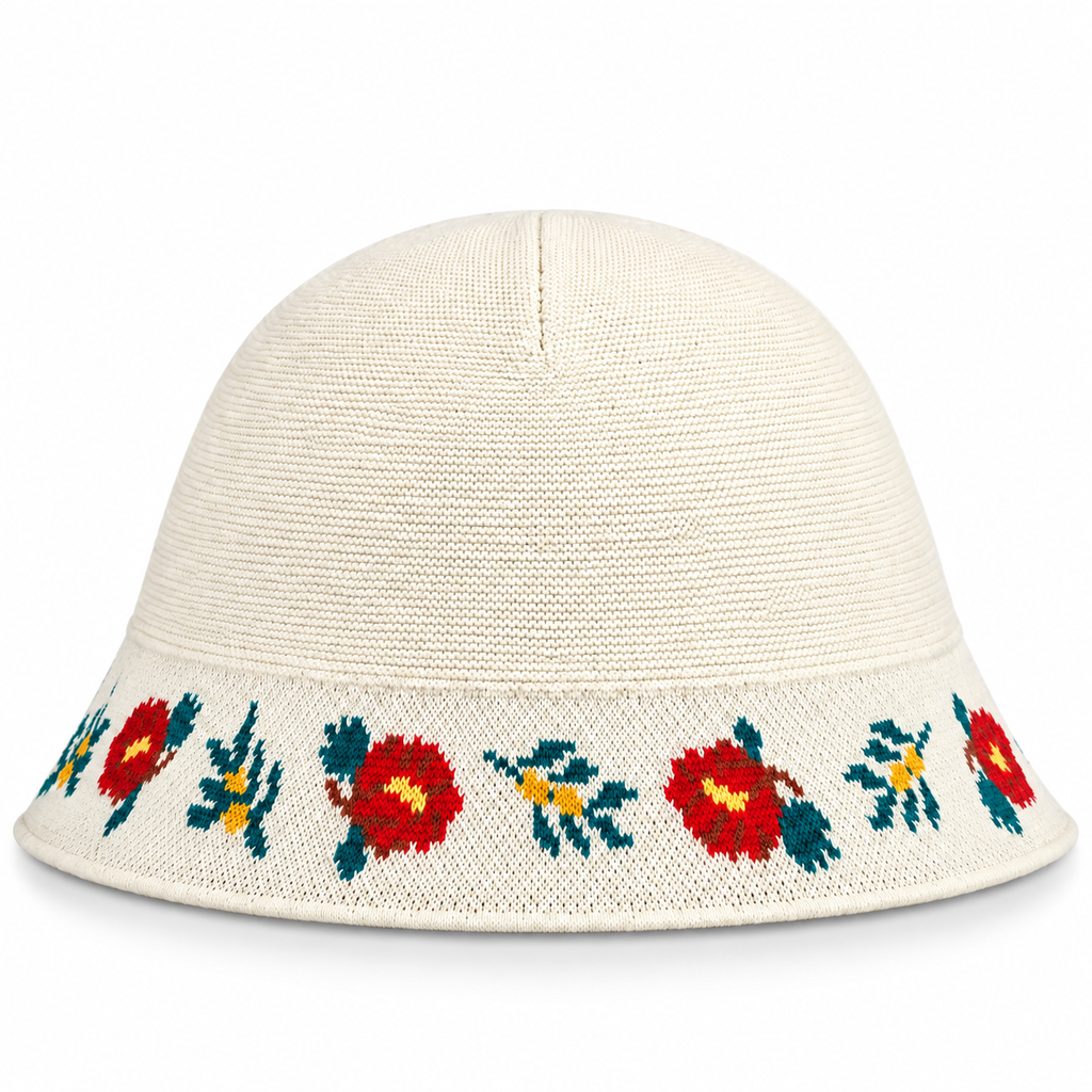 Aimé Leon Dore Roses Floral Knit Bucket Hat 'Pristine' 2023 (USED)