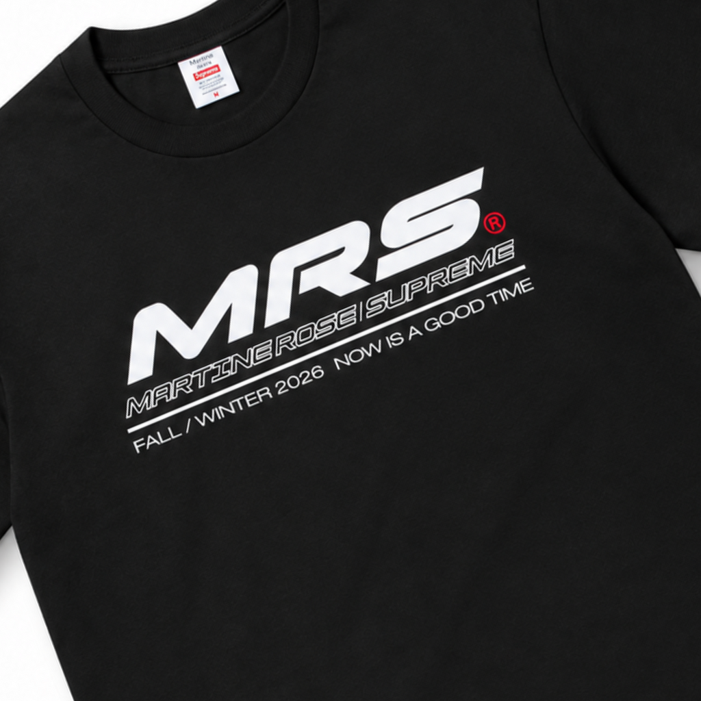 Supreme Martine Rose Now Tee Black 2026