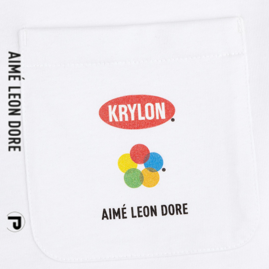 Aimé Leon Dore Krylon Paint Pocket Tee Bright White