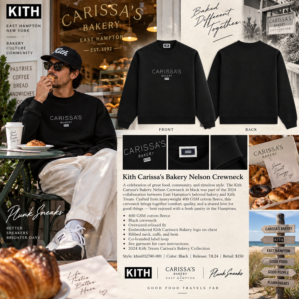 Kith Treats Carissa’s Bakery Nelson Crewneck Black 2024