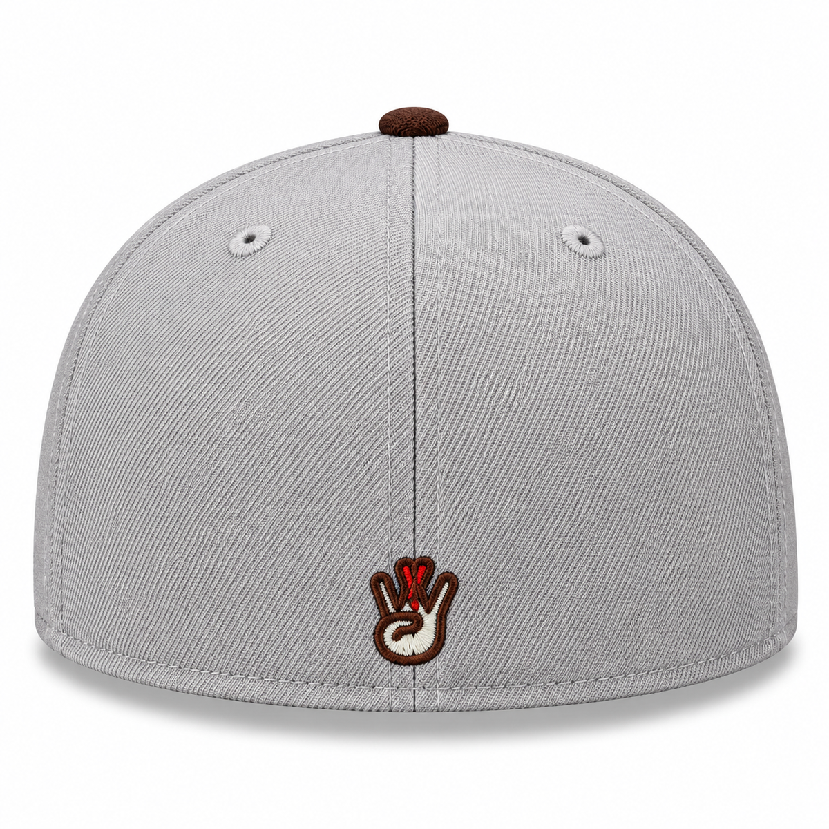 New Era California Bear 59FIFTY Fitted Hat Grey Brown Red 2021
