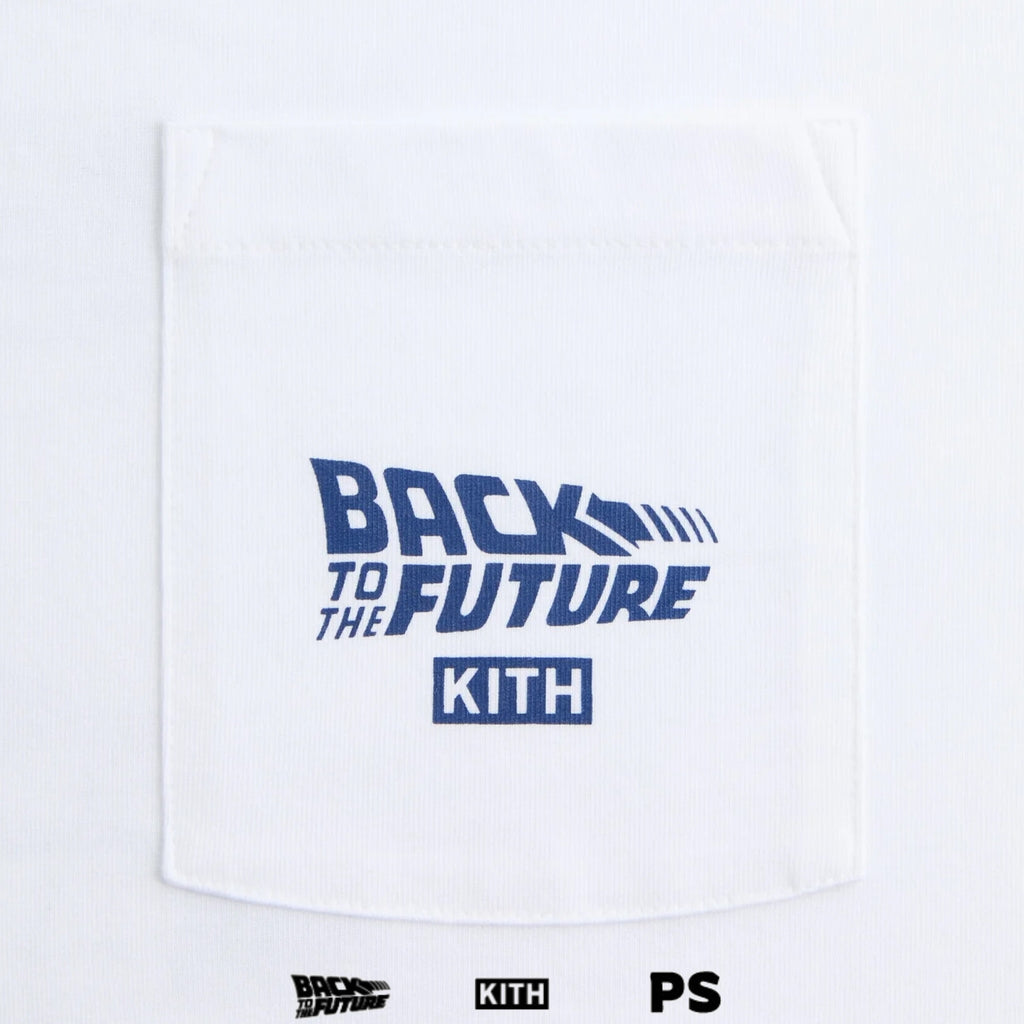 Kith for Back to the Future DeLorean Blueprint Pocket Tee