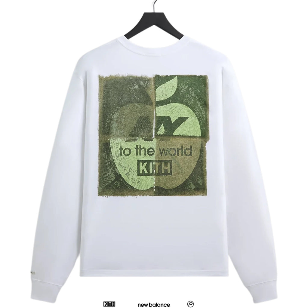 Kith & New Balance NY Woodblock Long Sleeve Pocket Tee