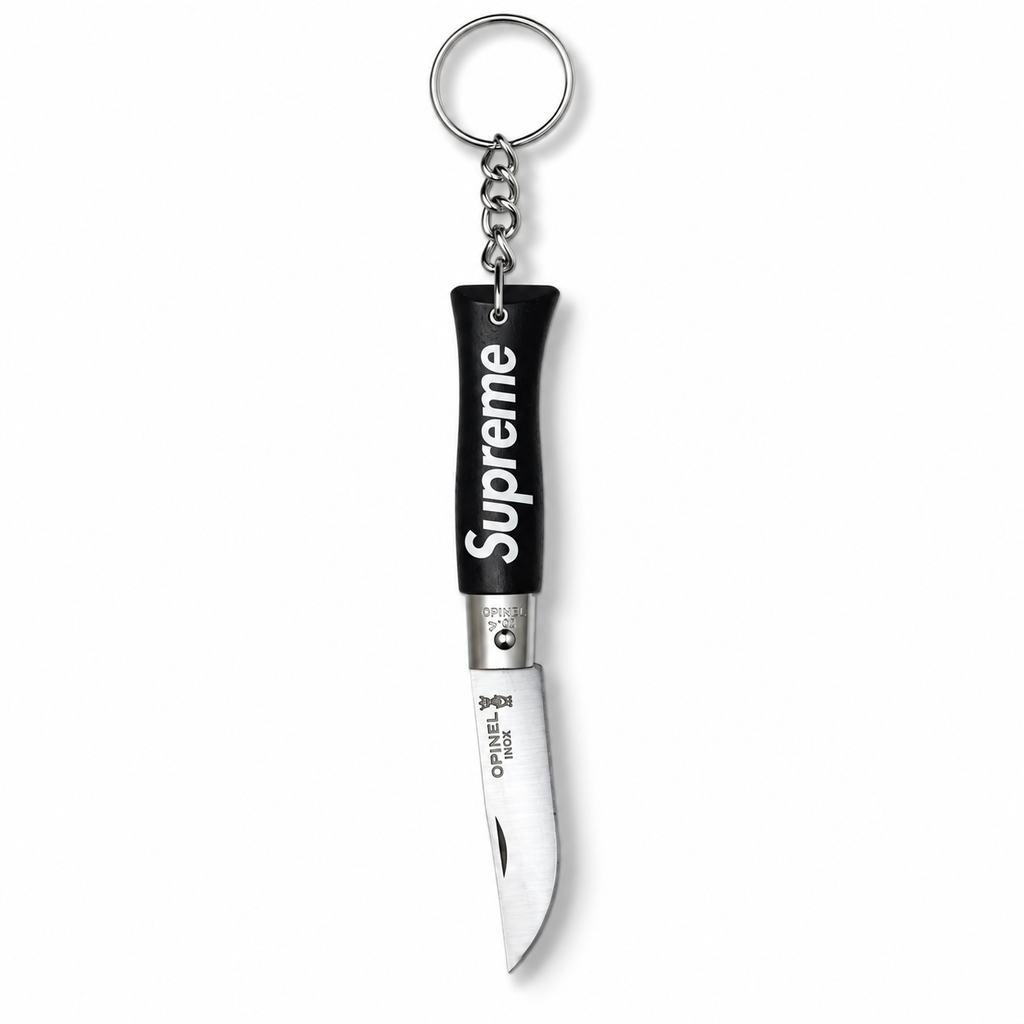 Supreme Opinel No.4 Knife Keychain Black 2025