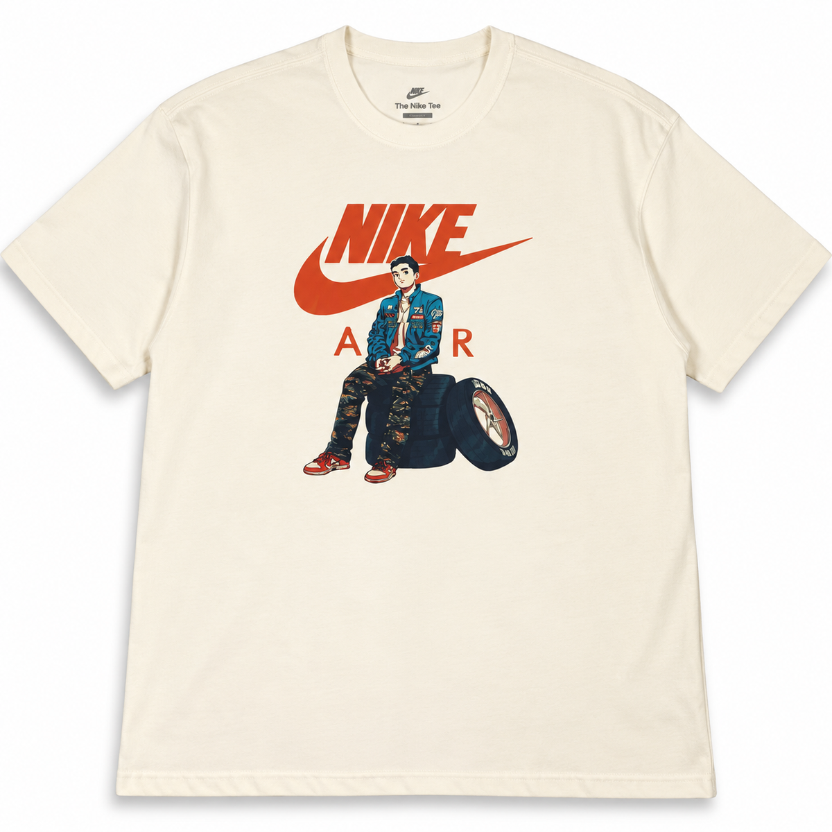 Nike Air Max Moto Anime Vintage Tee Pale Ivory 2023