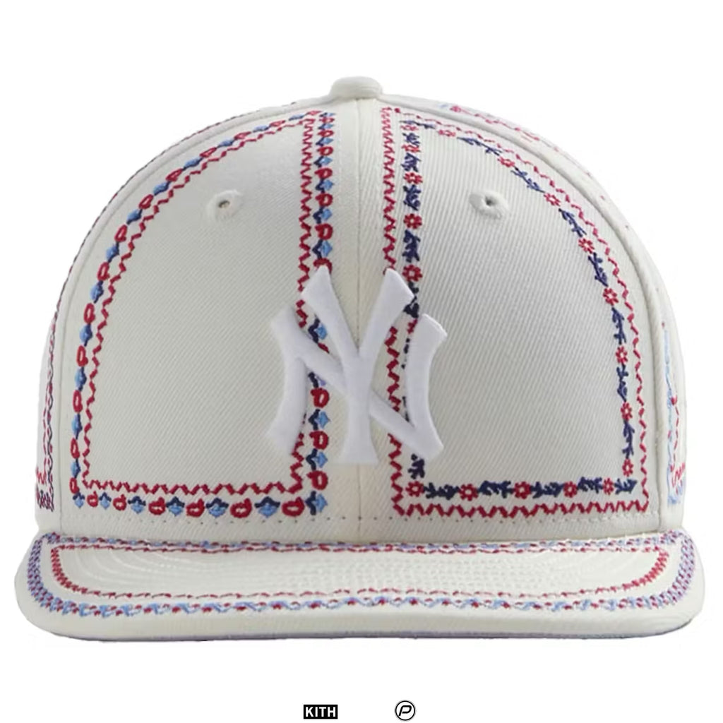 Kith x New Era New York Yankees Floral Frame 59Fifty Fitted Hat 2023 (USED)