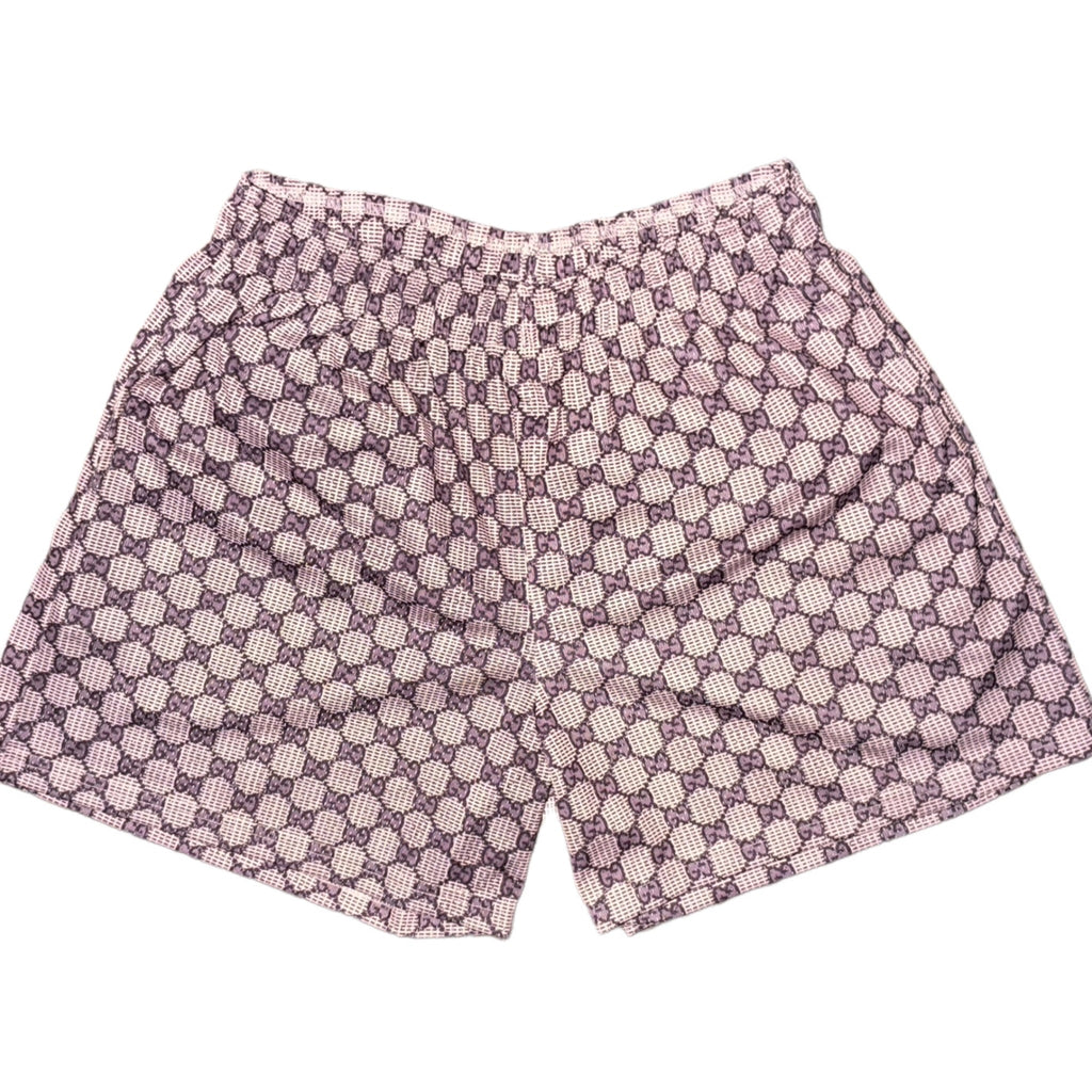 Bravest Studios Gucci-Inspired Mesh Monogram Shorts Rose 2020 (USED)