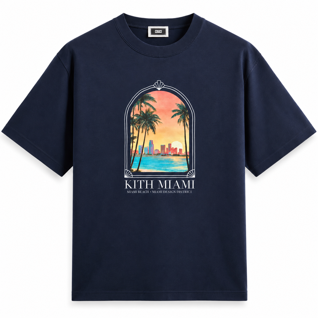 Kith Miami Nights Sunset Jones Tee Nocturnal | Store Exclusive 2026