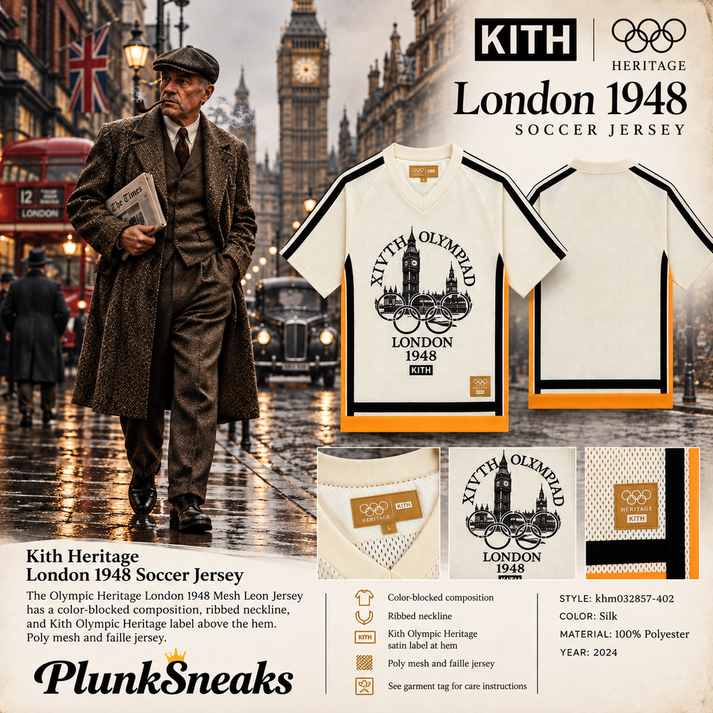 Kith Olympic Heritage London 1948 Mesh Leon Jersey Silk 2024