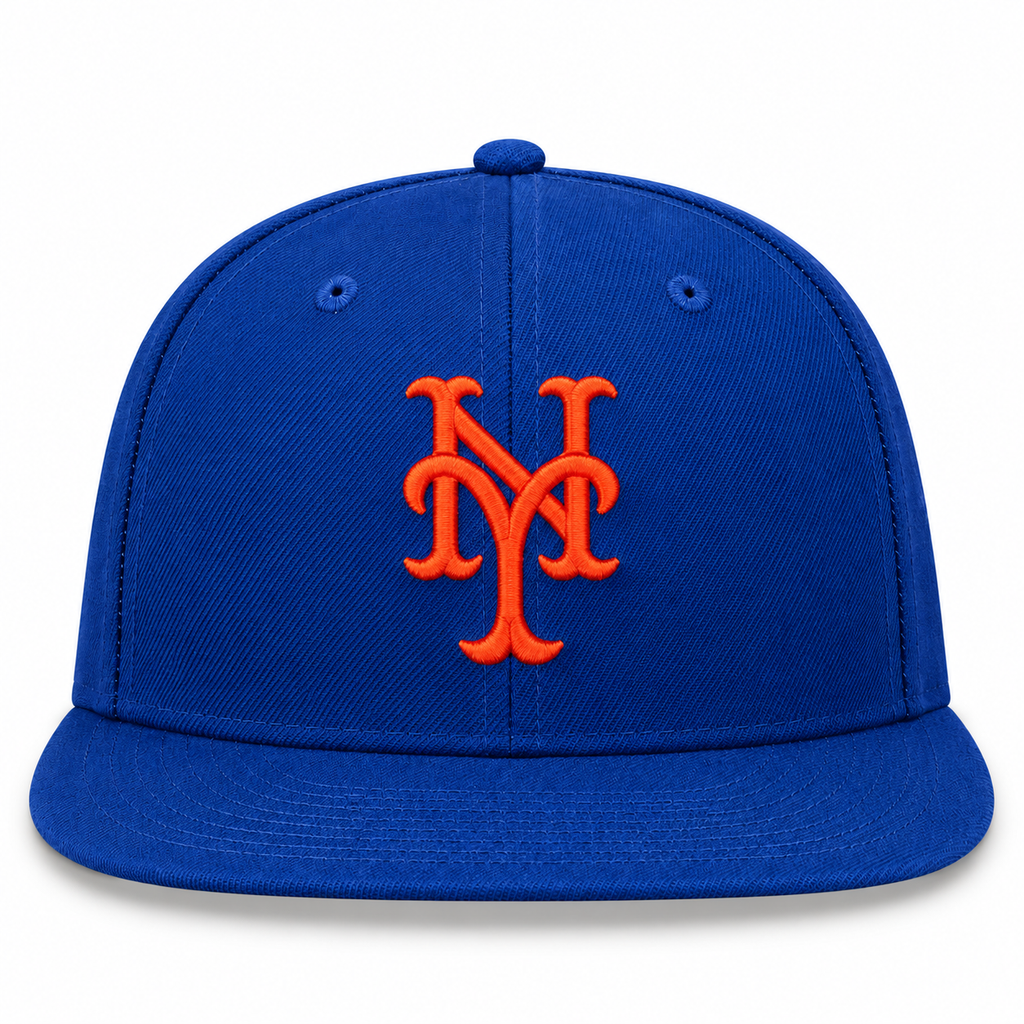 Kith New Era New York Mets Floral Fitted Hat Royal Blue 2023 (USED)