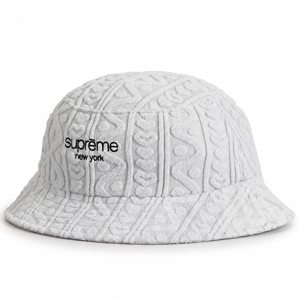 Supreme Terry Pattern Crusher Bucket Hat 2023 (USED)