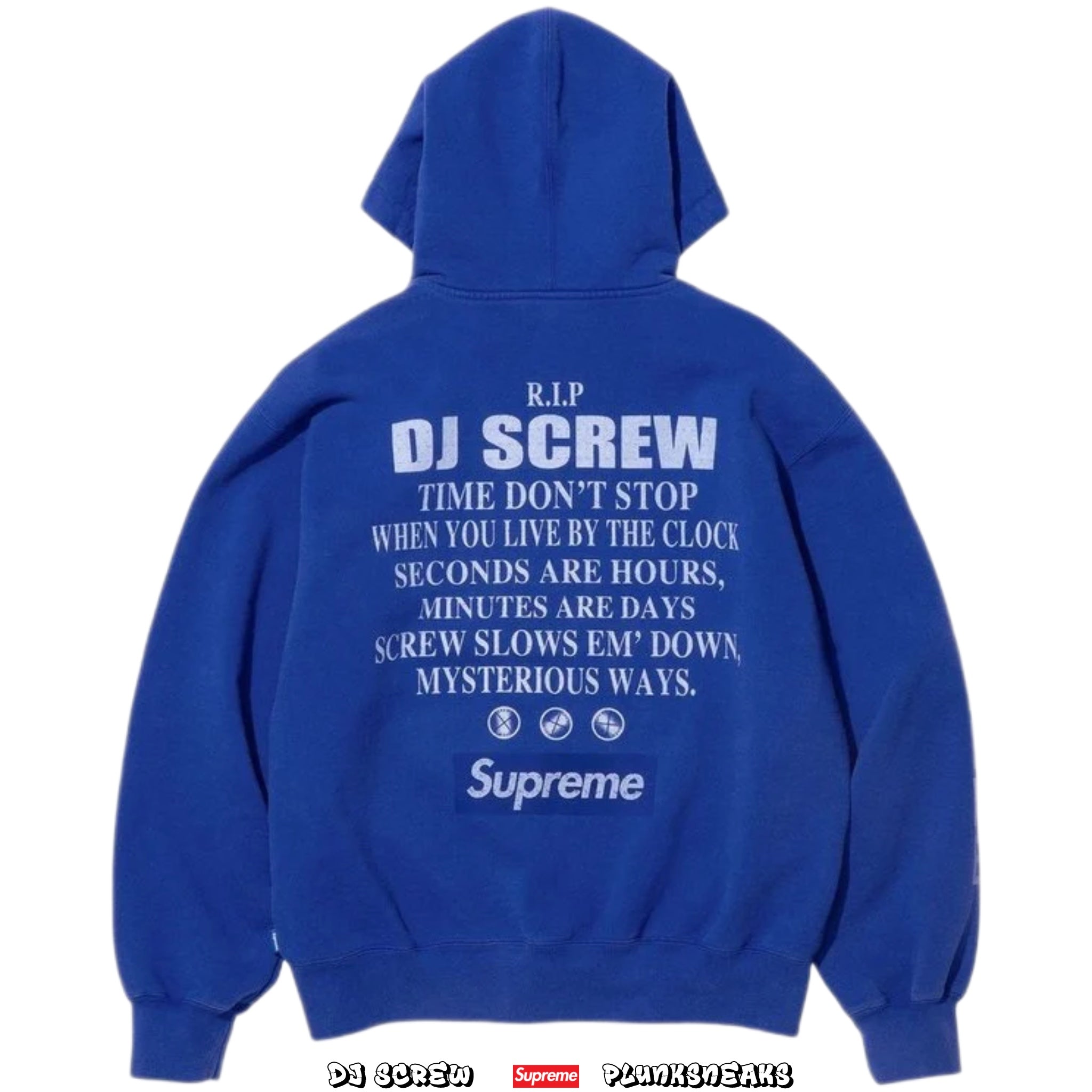 Supreme x DJ Screw Zip Up Hoodie