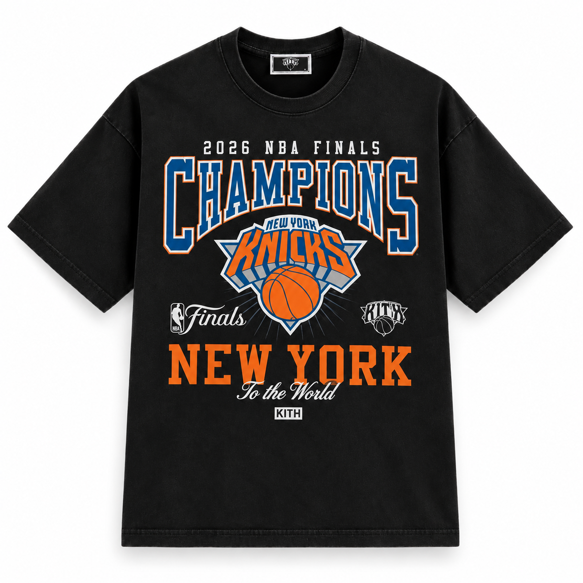 Kith for the New York Knicks Champions Vintage Tee Black 2026