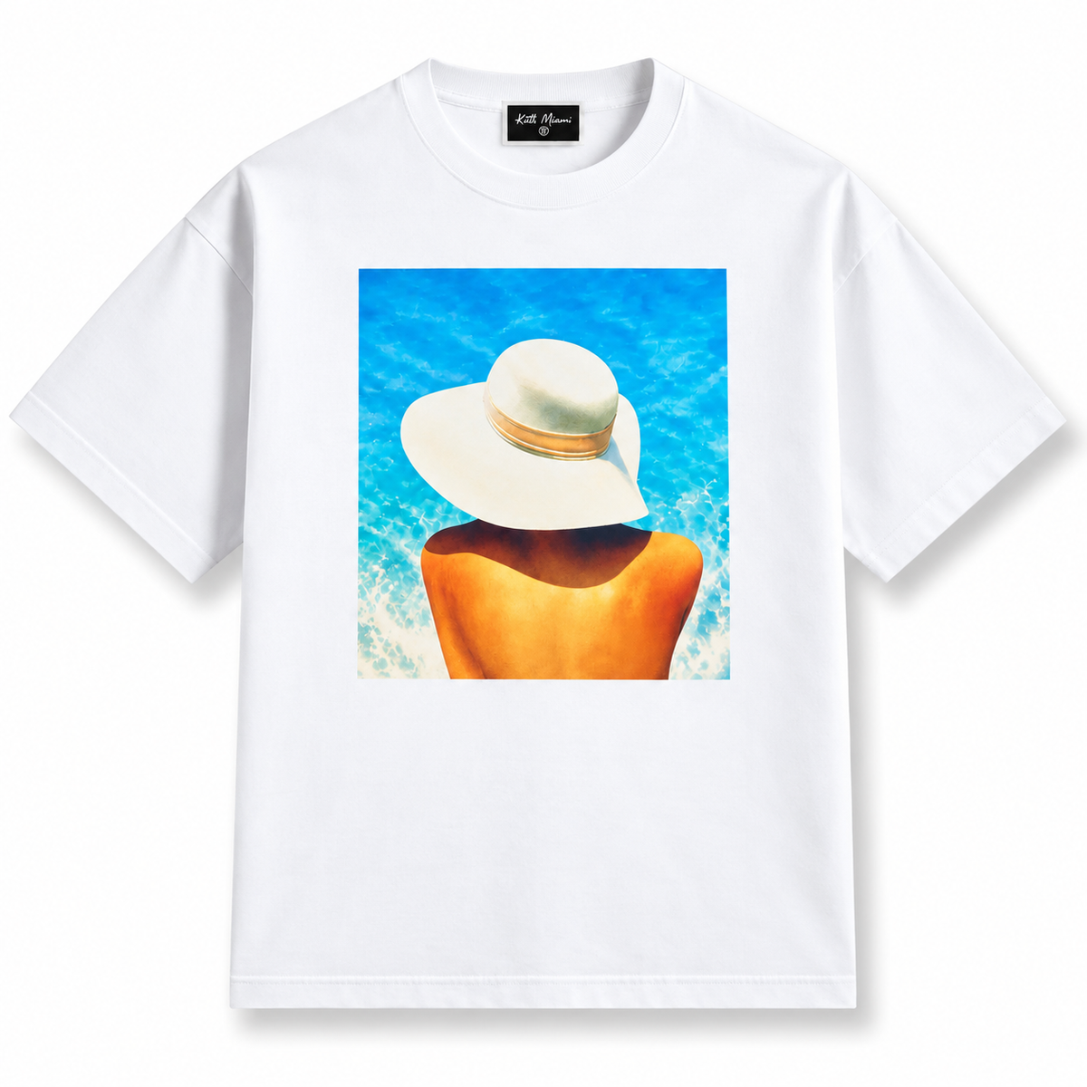 Kith Miami Sunburn Vintage Tee White | Store Exclusive 2025