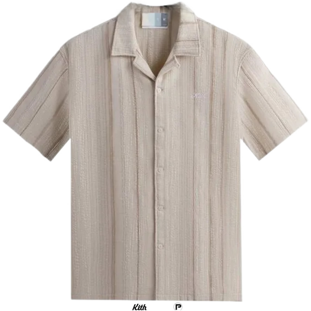 Kith Multi Stitch Thompson Camp Collared Shirt 2023 (USED)