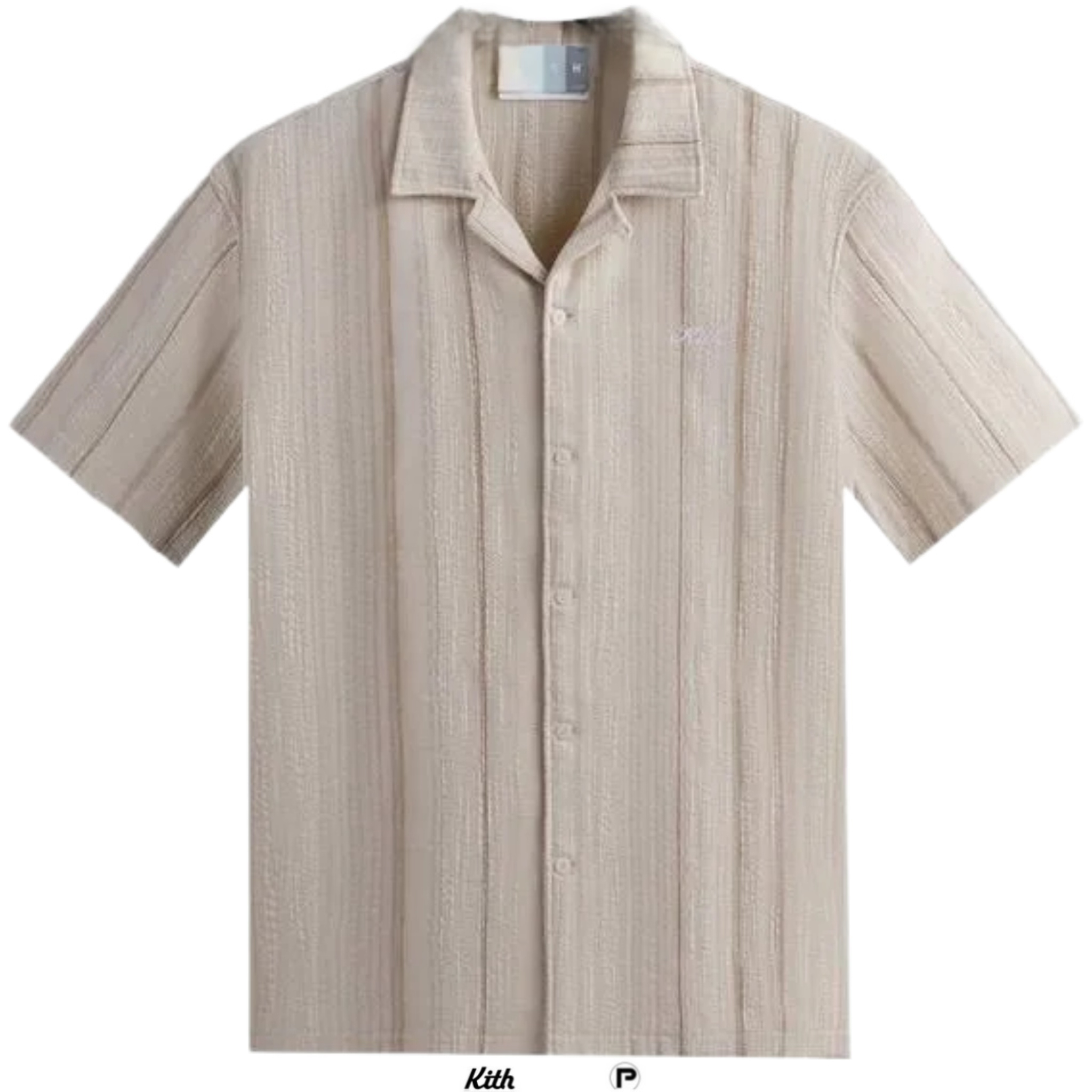 Kith Multi Stitch Thompson Camp Collared Shirt 2023 (USED)