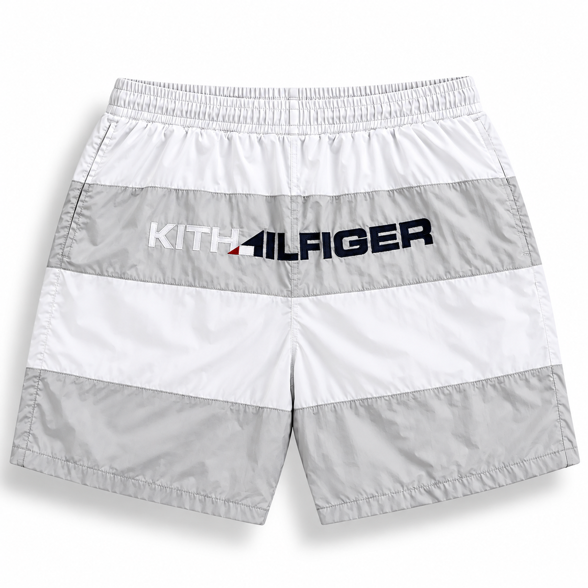 Kith x Tommy Hilfiger Stripe Woven Shorts White 2019 (USED)