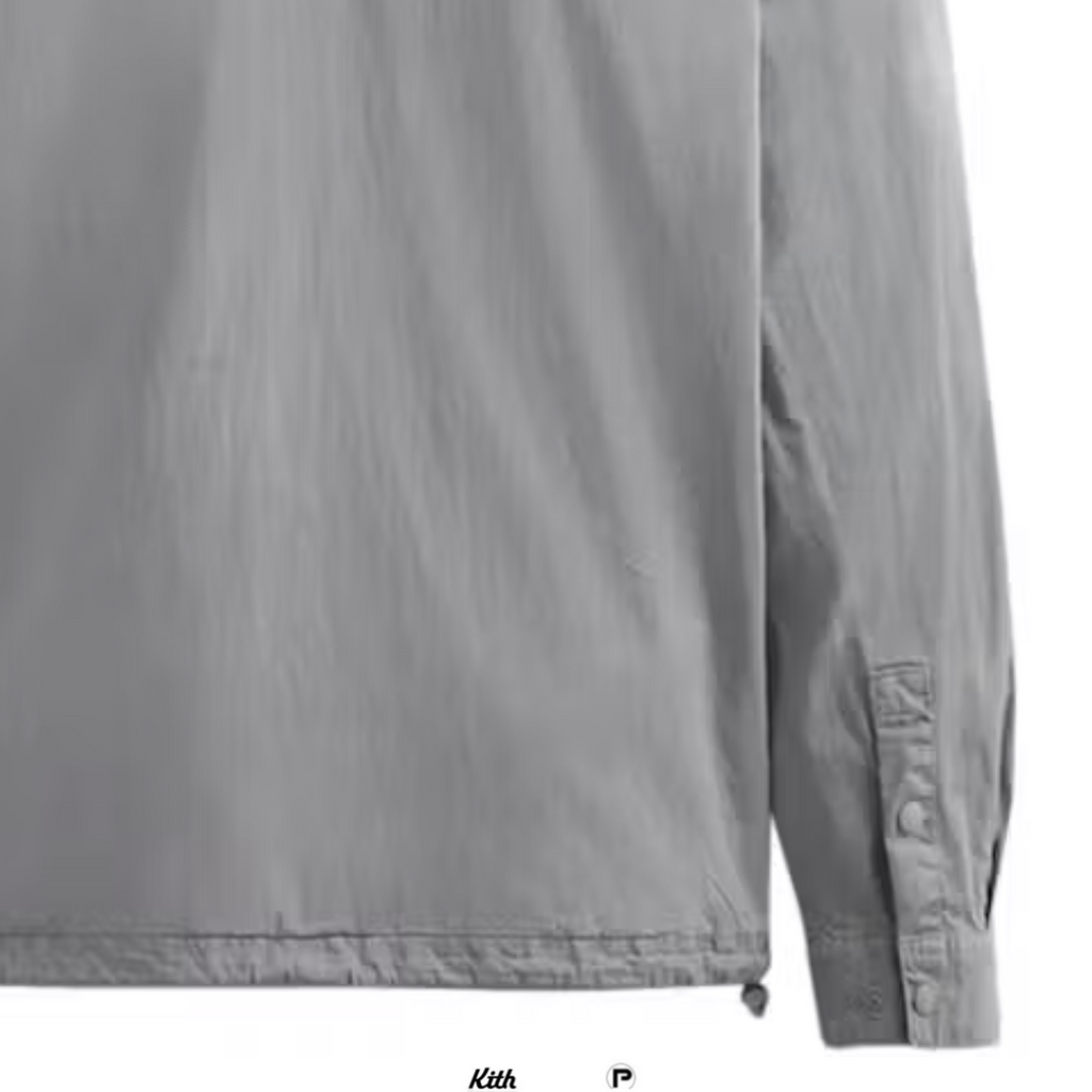 Kith Washed Cotton Adler Hooded Pullover Light Indigo 2022 (USED)