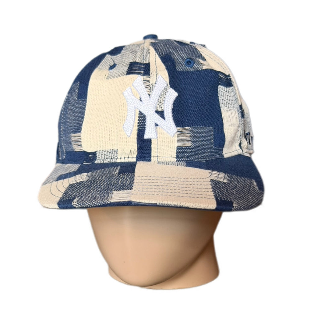 Kith ‘47 for the New York Yankees Jumbo Houndstooth LS Franchise Fitted Cap Cyanotype 2024 (USED)