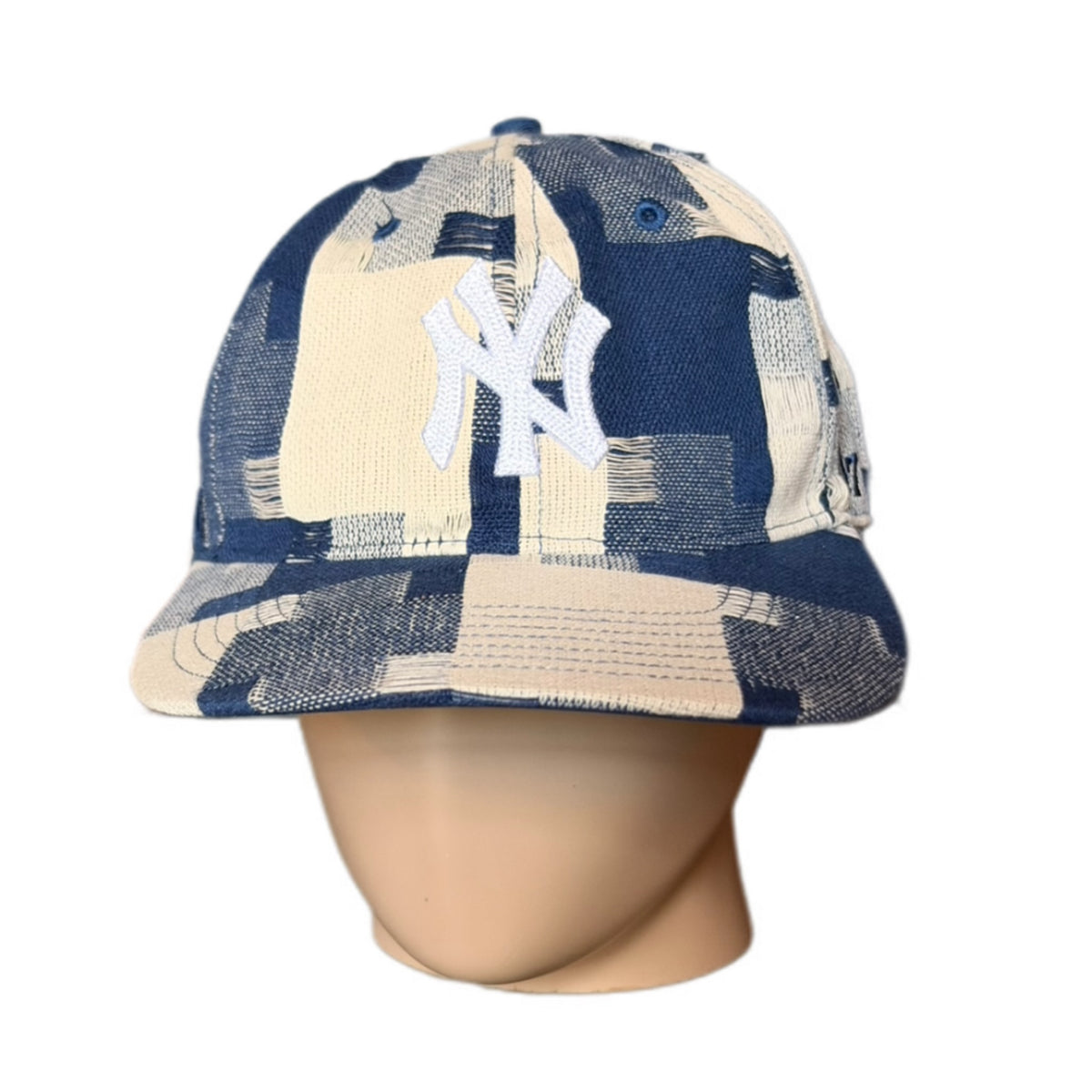 Kith ‘47 for the New York Yankees Jumbo Houndstooth LS Franchise Fitted Cap Cyanotype 2024 (USED)