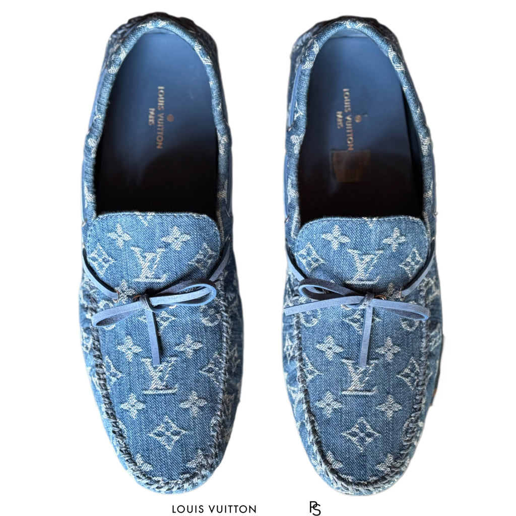 Louis Vuitton Denim Monogram Arizona Moccasin 2019 (USED)