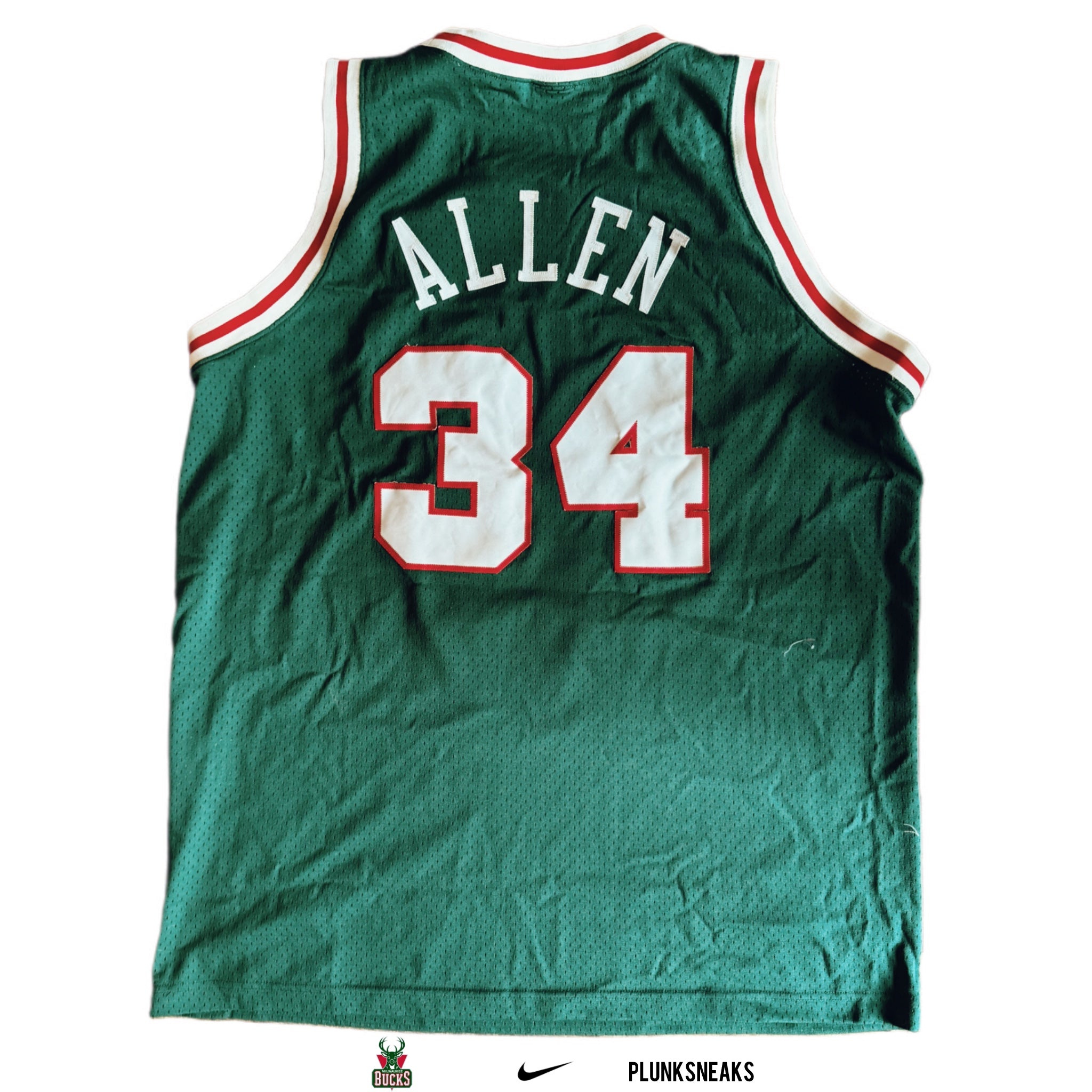 Nike Swingman Milwaukee Bucks Ray Allen Throwback Jersey 2022 (USED)