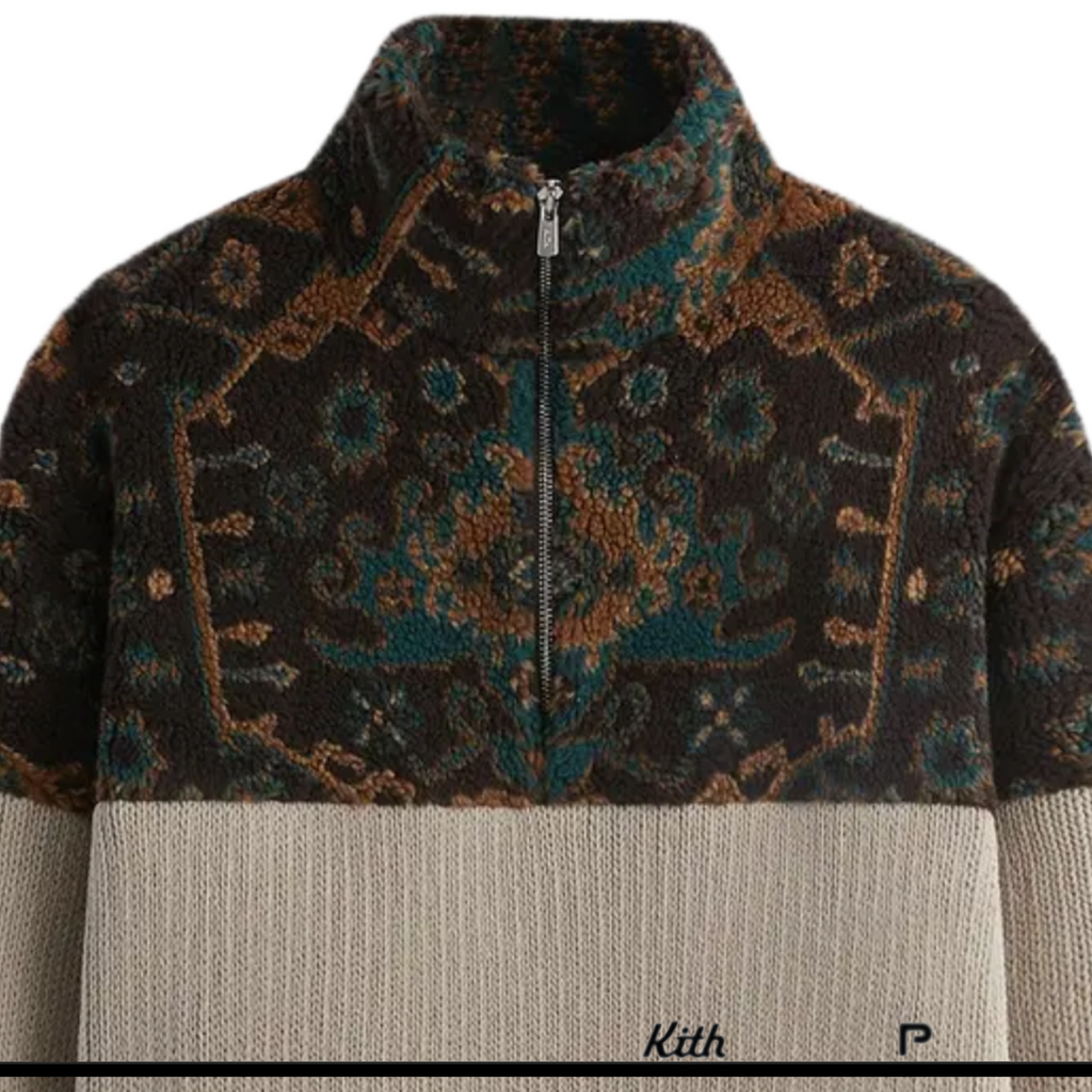 Kith Sebastian Quarter Zip Sweater Sandy Heather 2023 (New-)