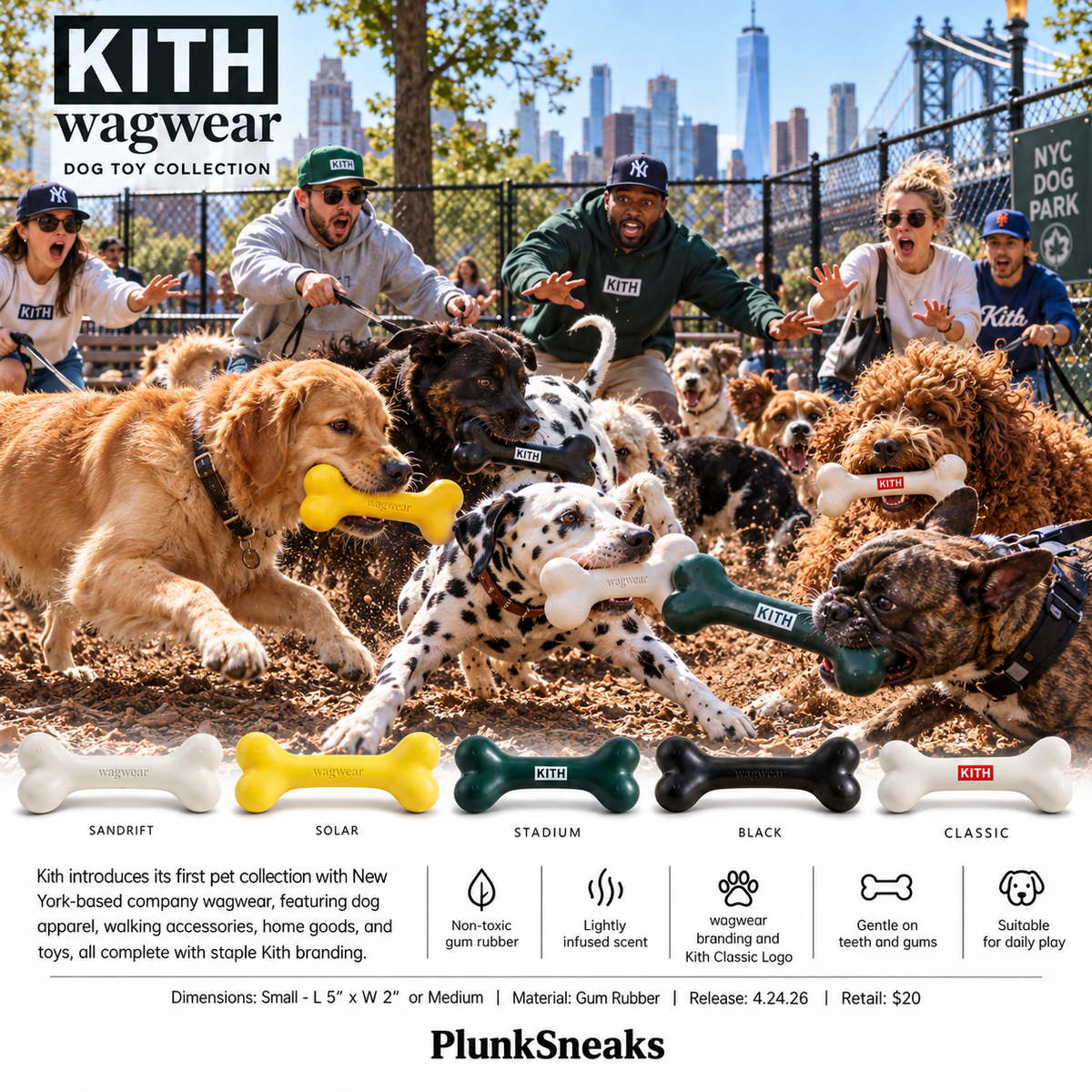Kith for wagwear Dog Bone Chew Toy 2026