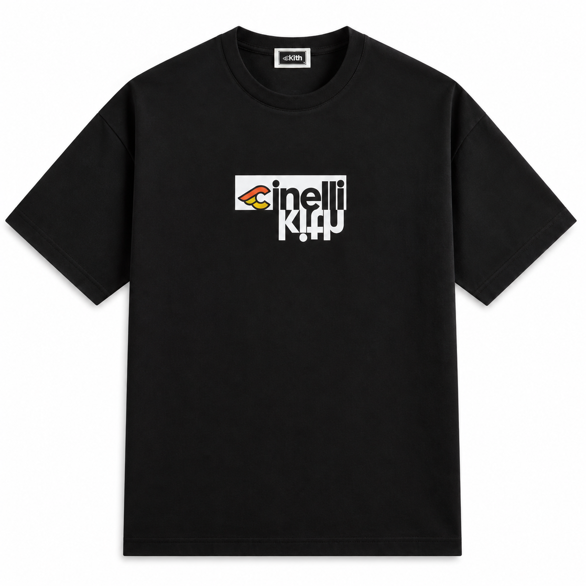 Kith for Cinelli Upside Down Logo Tee Black 2026