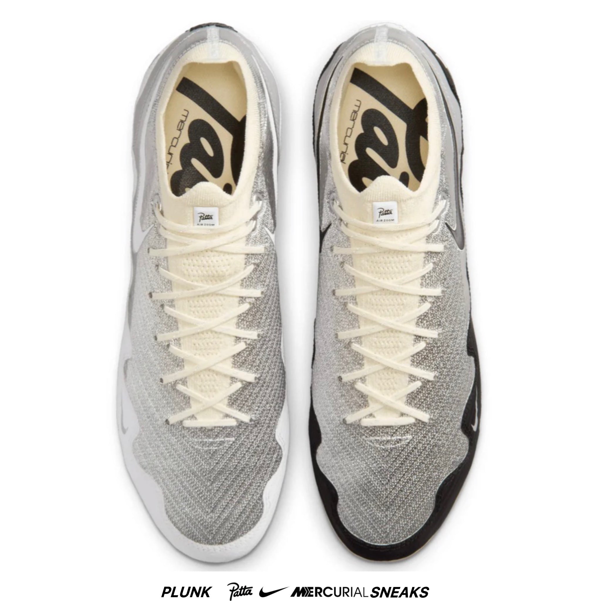 Patta x Nike Mercurial Vapor 16 Elite Chrome Black White