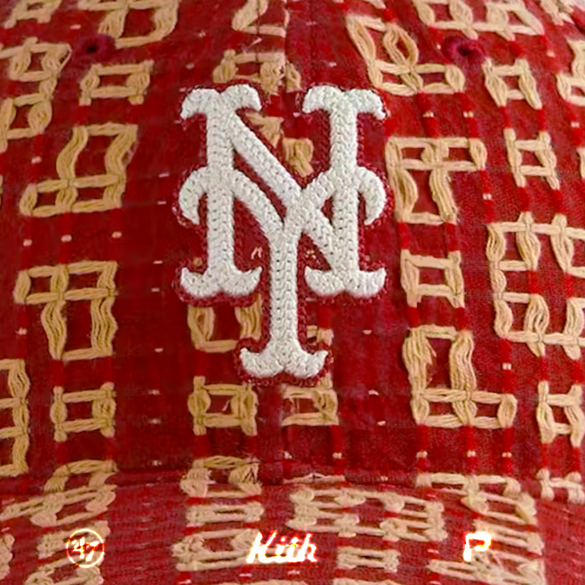 Kith ‘47 New York Mets Dobby Pickstitch Fitted Cap 2024 (USED)