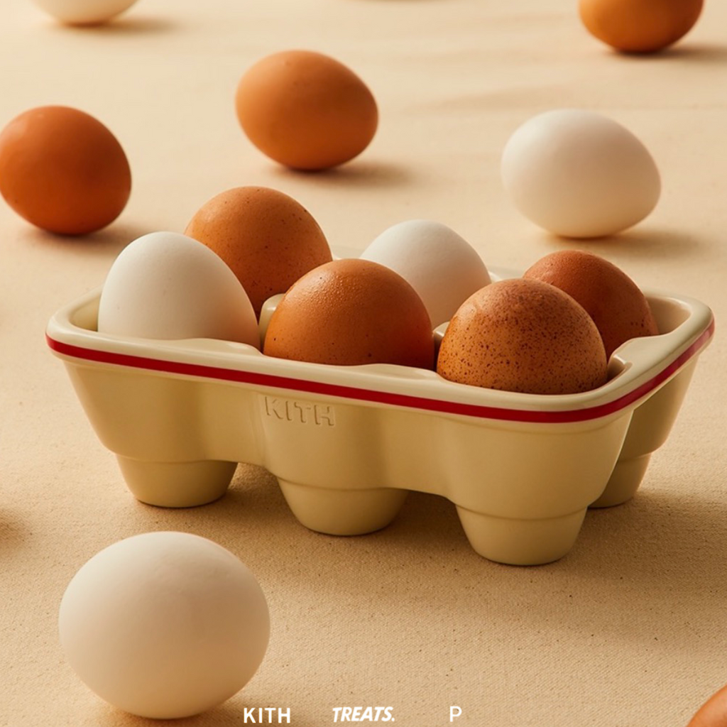 Kith Treats Farmers Market Ceramic Half Dozen Egg Holder