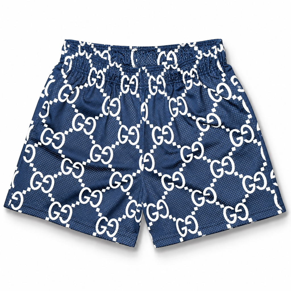 Bravest Studios Gucci-Inspired Mesh Monogram Shorts New York Yankees 2022 (USED)