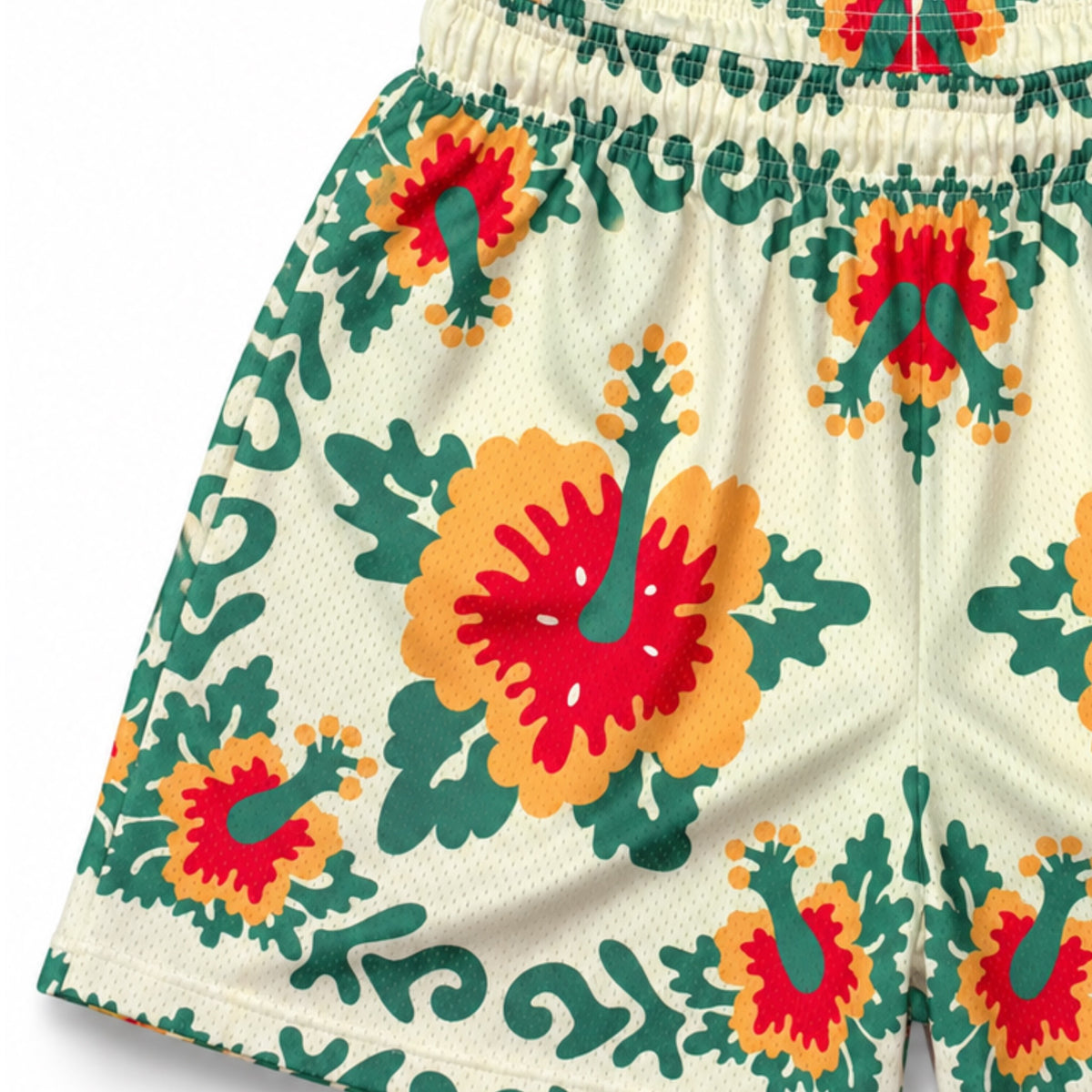 Bravest Studios Cactus Flower Mesh Shorts Beige 2022 (USED)
