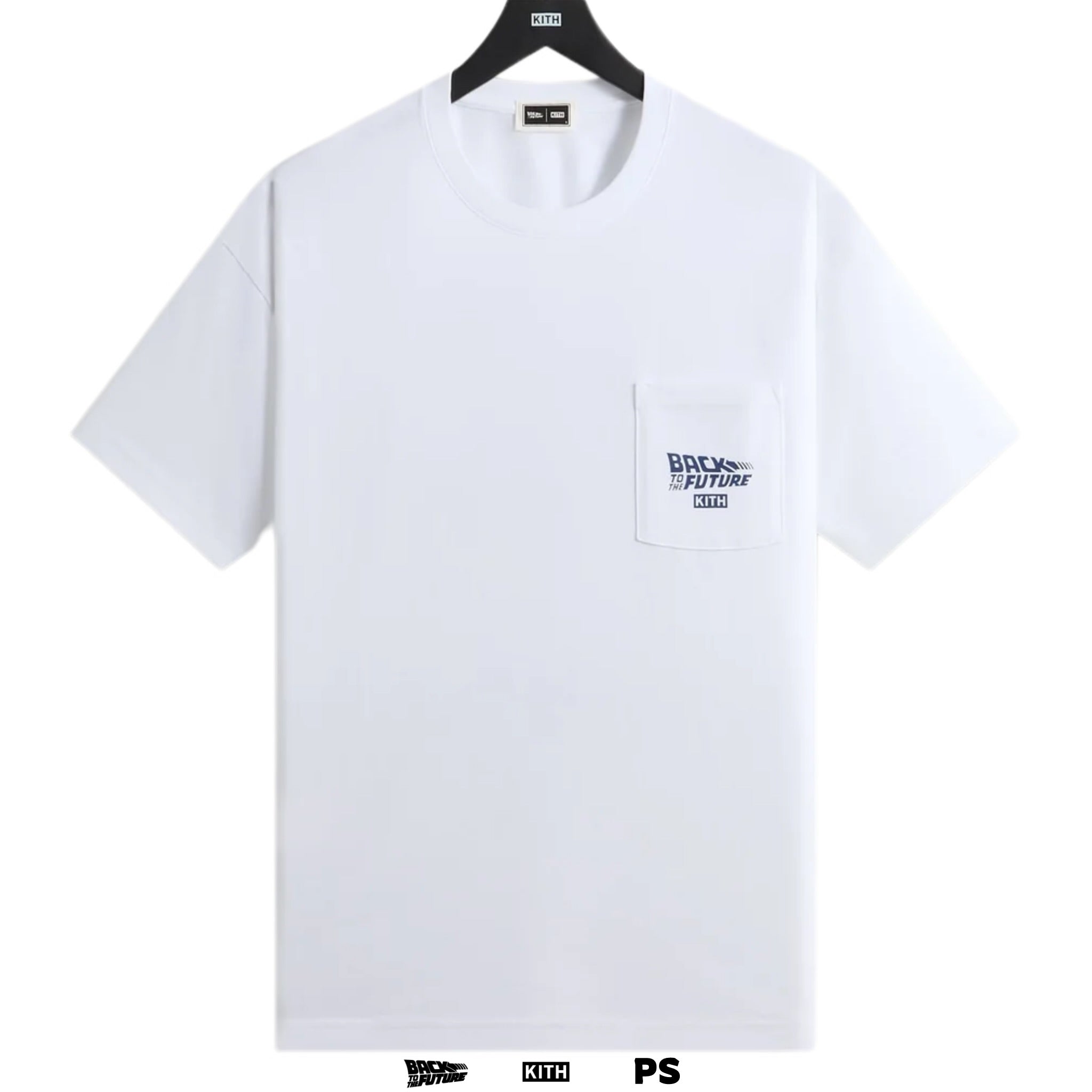 Kith for Back to the Future DeLorean Blueprint Pocket Tee
