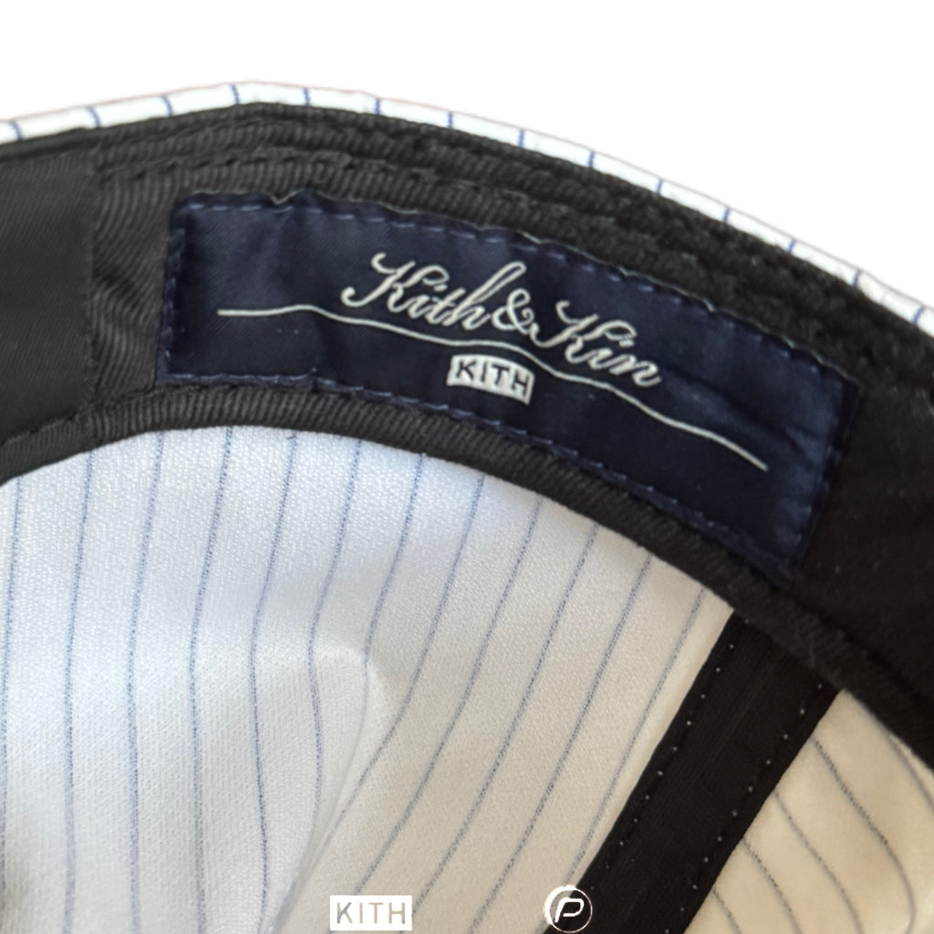Kith New Era New York Yankees YD Stripe 59Fifty Low Profile Fitted Hat White 2022 (USED)